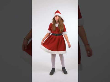 Lányok kapucnis anya karácsonyi jelmeze