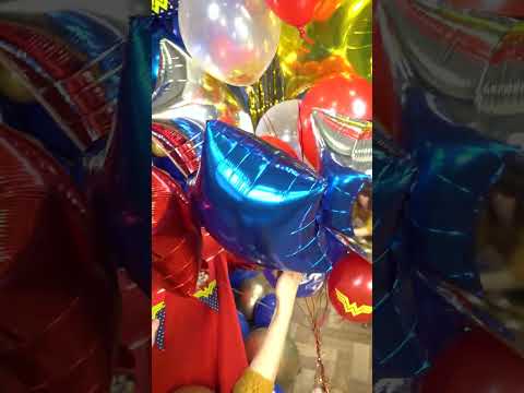 Ballon aluminium étoile bleue 45 cm