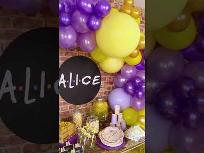 Óriás sárga latex golyó 60 cm