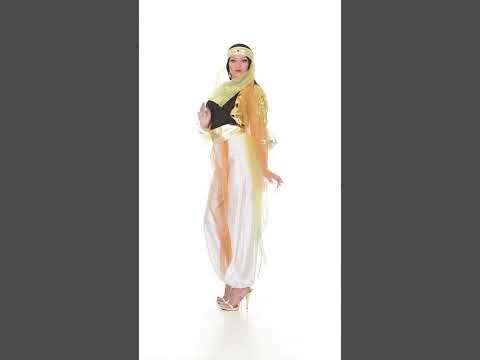 Déguisement danseuse orientale à voilage femme