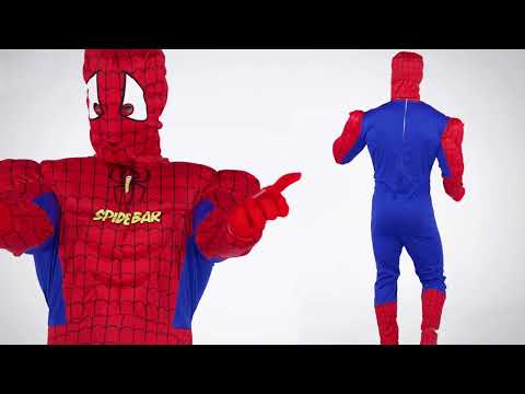 Déguisement Spiderbar avec lanceur de liquide adulte