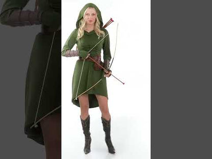 Women's green medieval gothic dress