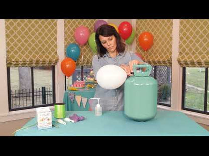 Kis hi-lapos palack szivattyúval hélium léggömbökhöz 150 ml