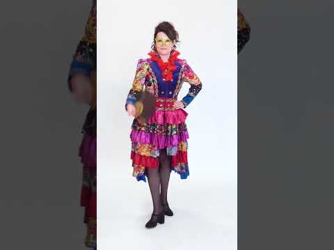 Veste longue femme style Fiesta Carnavale multicolore haut de gamme