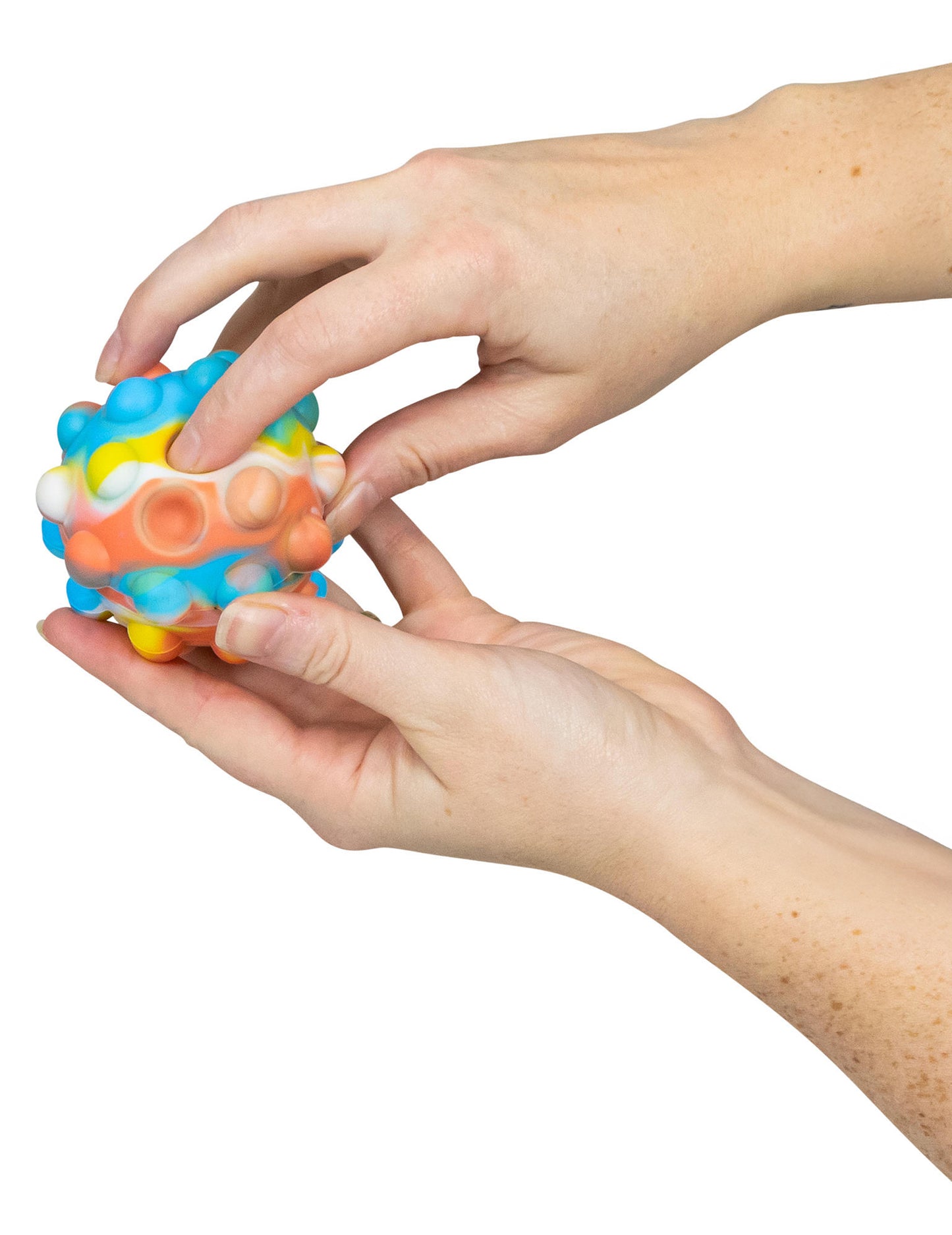 Stresszoldó nyomógombos labda