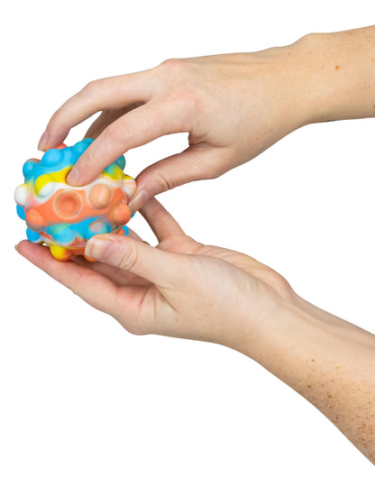 Stresszoldó nyomógombos labda