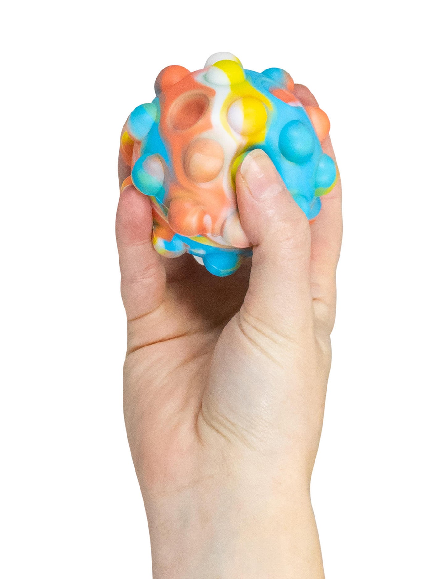 Stresszoldó nyomógombos labda