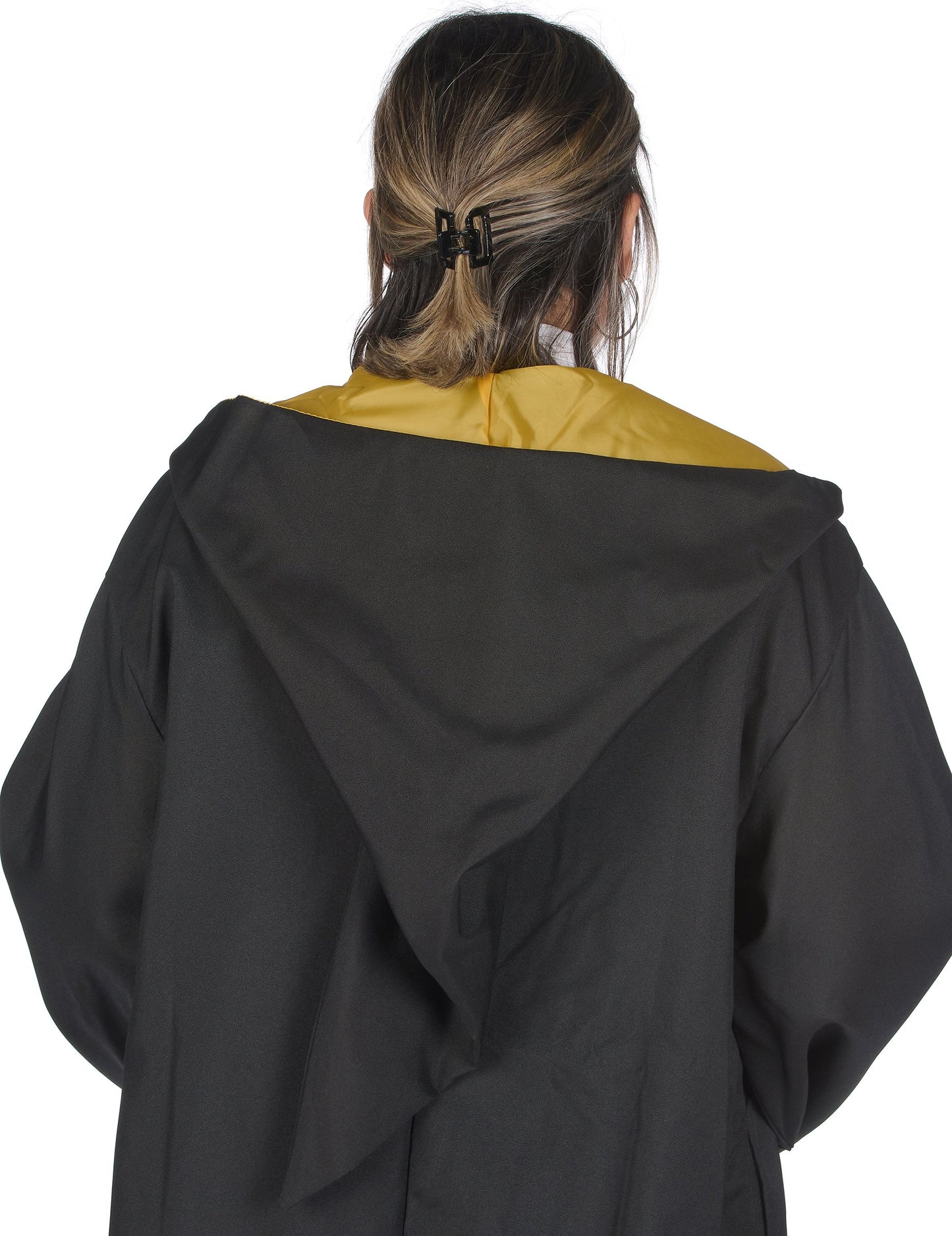 Vue de dos de la Réplique luxe robe de sorcier Poufsouffle