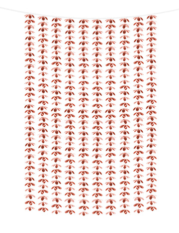 Rózsaszínarany alumínium virágfüggöny 100 x 210 cm buliba