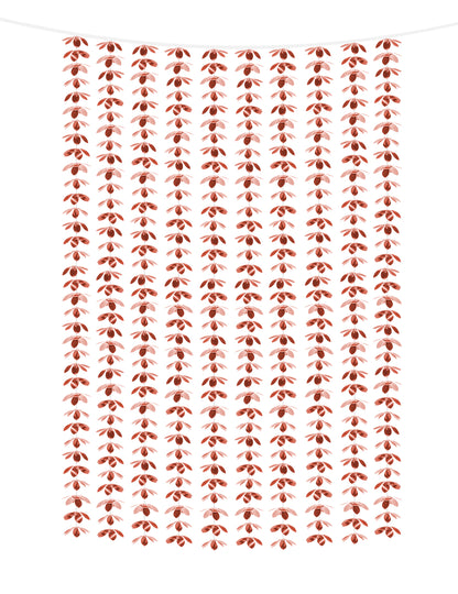 Rózsaszínarany alumínium virágfüggöny 100 x 210 cm buliba