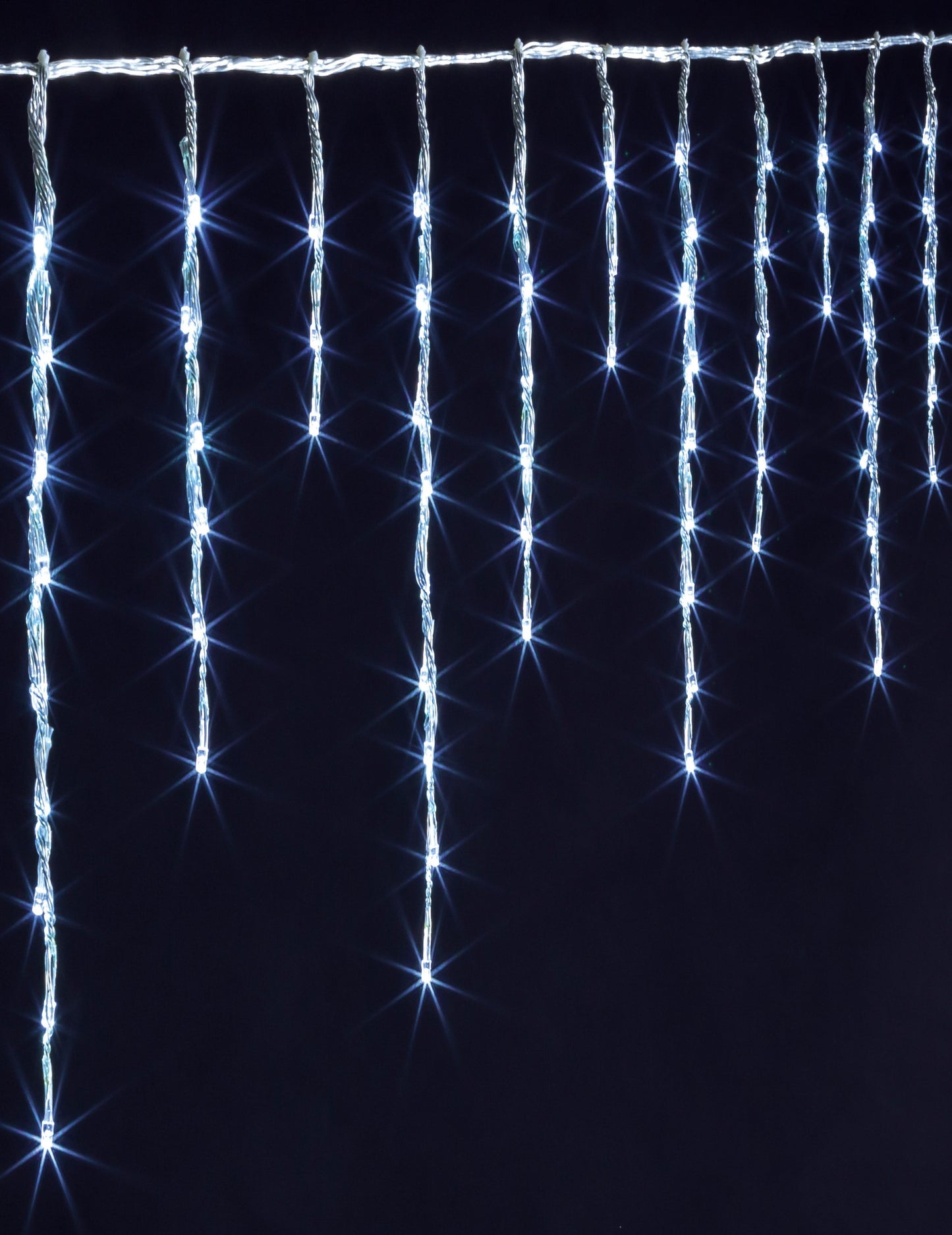 Kültéri világító függöny 120 LED-del és 200 lumennel cm havazás hatása