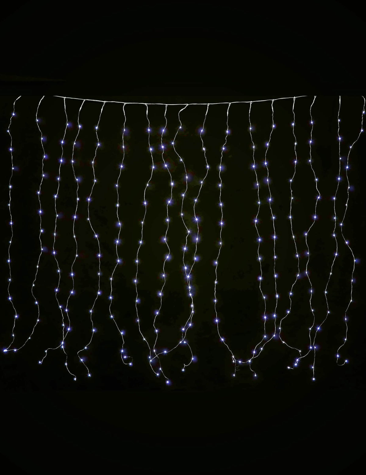 Hideg fehér fényfüggöny dekorációhoz 90 LED-del, 8 móddal