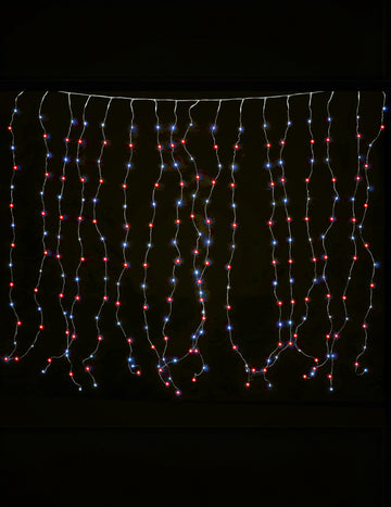 Többszínű fényfüggöny 1,7 x 0,5 m 90 LED