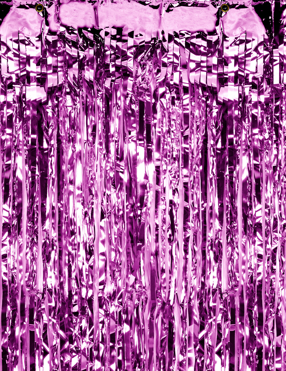 Détail de la texture scintillante du rideau scintillant à frange pour décoration