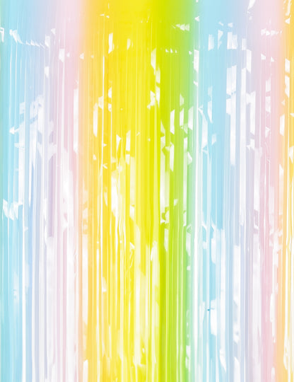 Pasztell többszínű szcintiláns függöny 100 x 195 cm
