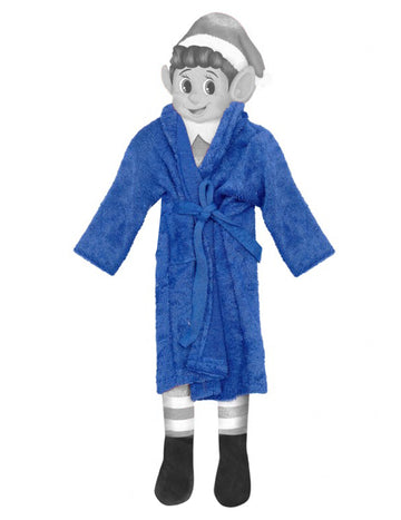 Robe de chambre lutin farceur pour poupée bleue