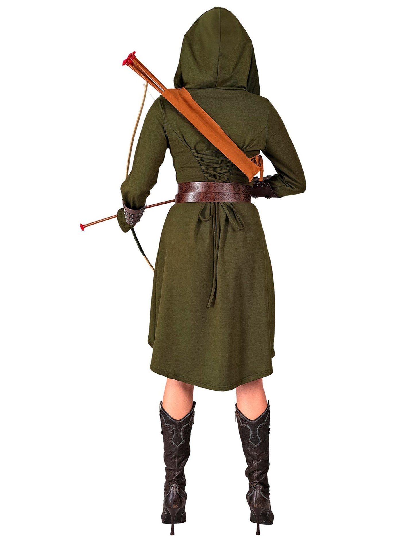 Women's green medieval gothic dress