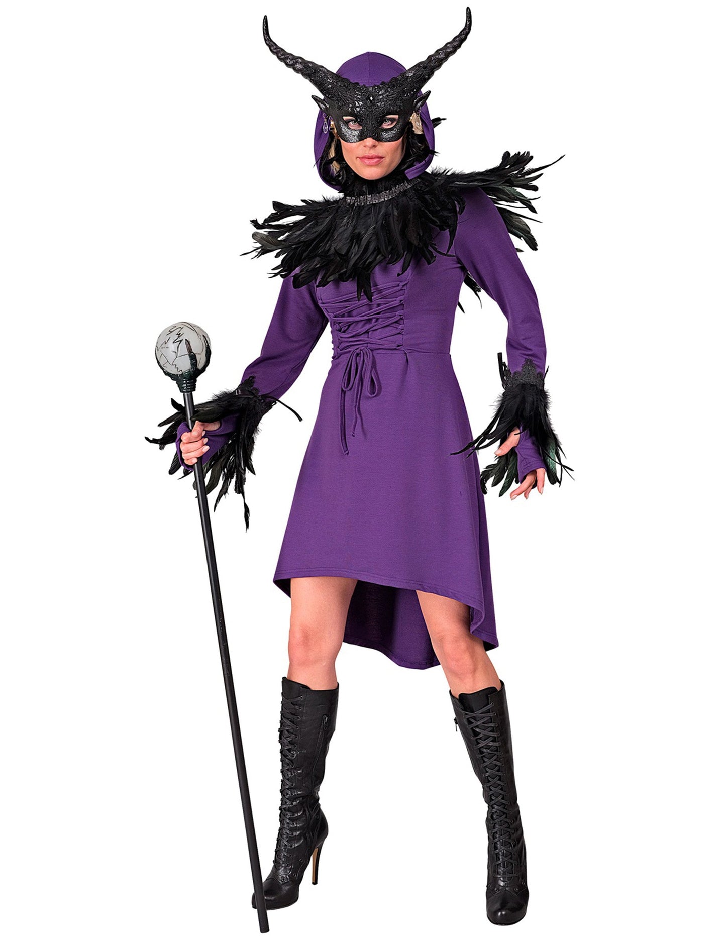 Női lila középkori gótikus ruha