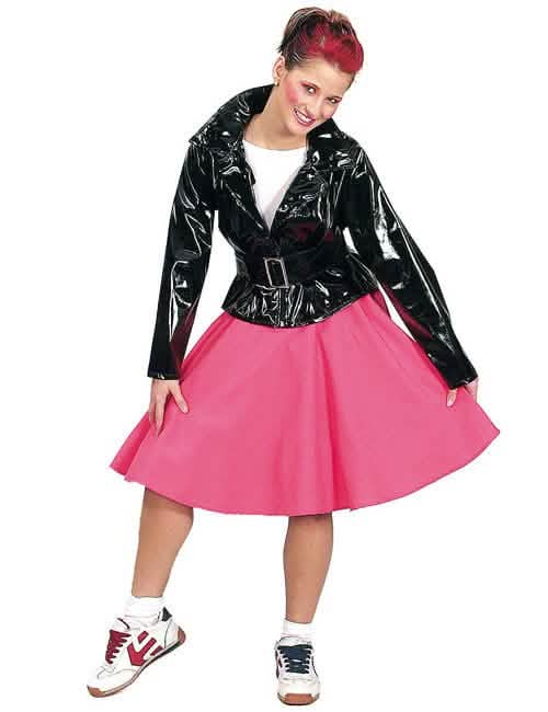 Jupe rock n roll pour femme rose