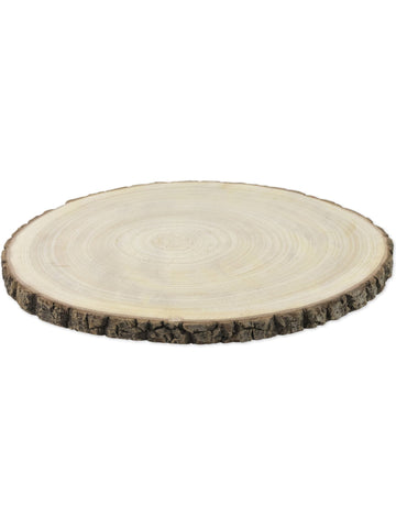 Rondin de bois naturel pour décoration avec bordure en écorce