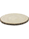 Rondin de bois naturel pour décoration avec bordure en écorce