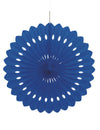 Rosace en papier bleu nuit