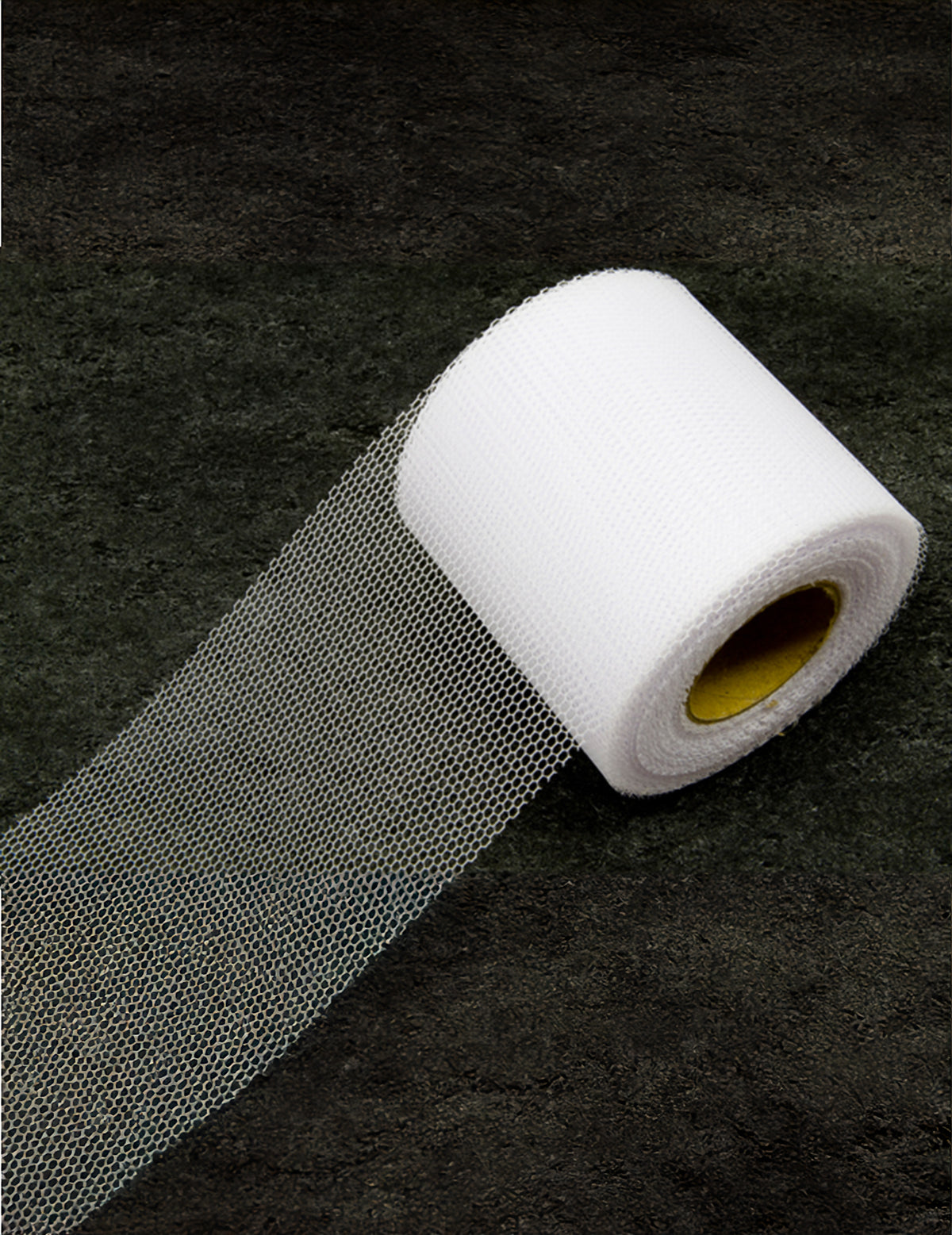 Rouleau de tulle blanc