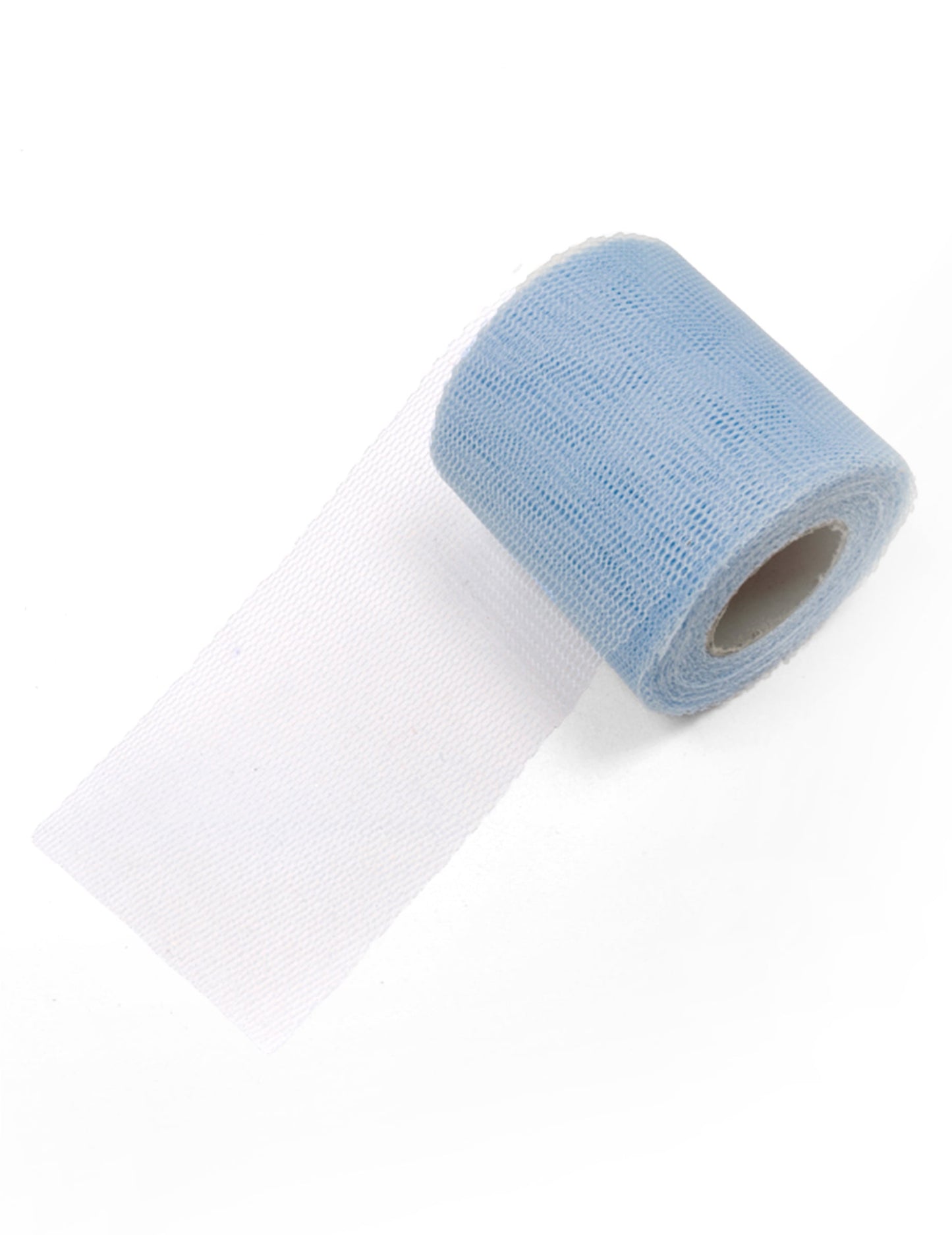 Rouleau de tulle pour décoration bleu ciel