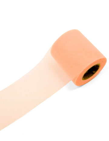 Rouleau de tulle pour décoration pêche