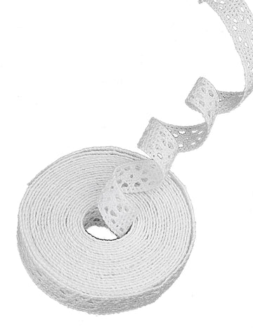 Ruban dentelle vintage pour mariage blanc