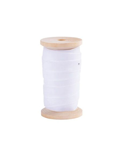 Ruban en velours pour décoration blanc