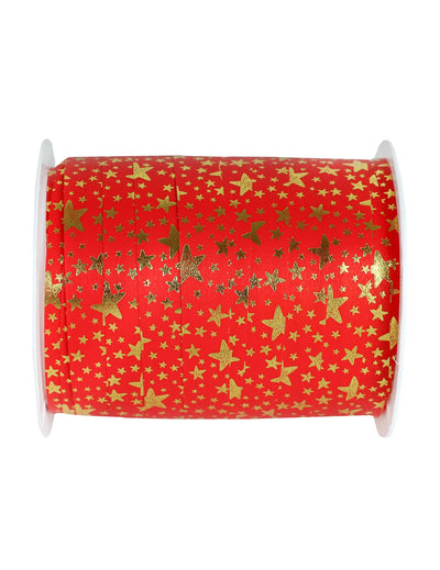 Piros csillagos szalag 1 cm x 25 m
