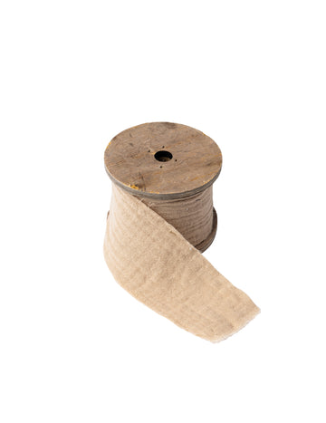 Bézs pamut gézszalag 4.5 cm x 3 m bohém stílus
