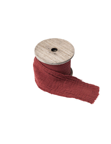 Terrakotta pamut gézszalag 4.5 cm x 3 m bohém dekoráció