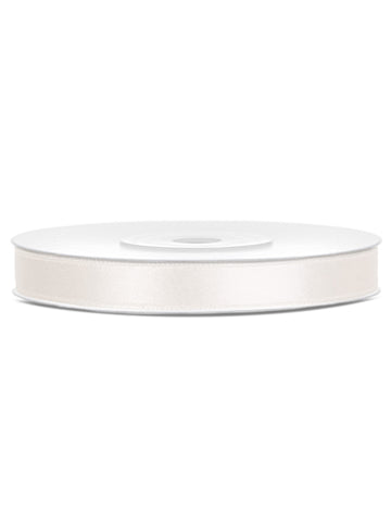 Krémes szatén szalag 0,6 cm x 25 m