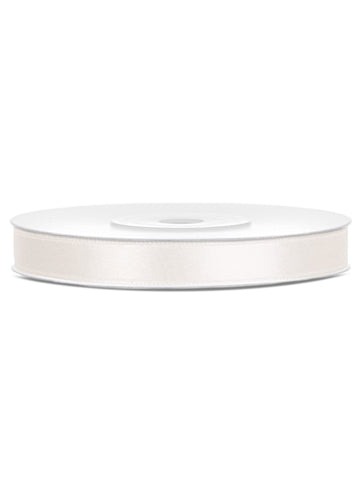 Krémes szatén szalag 0,6 cm x 25 m
