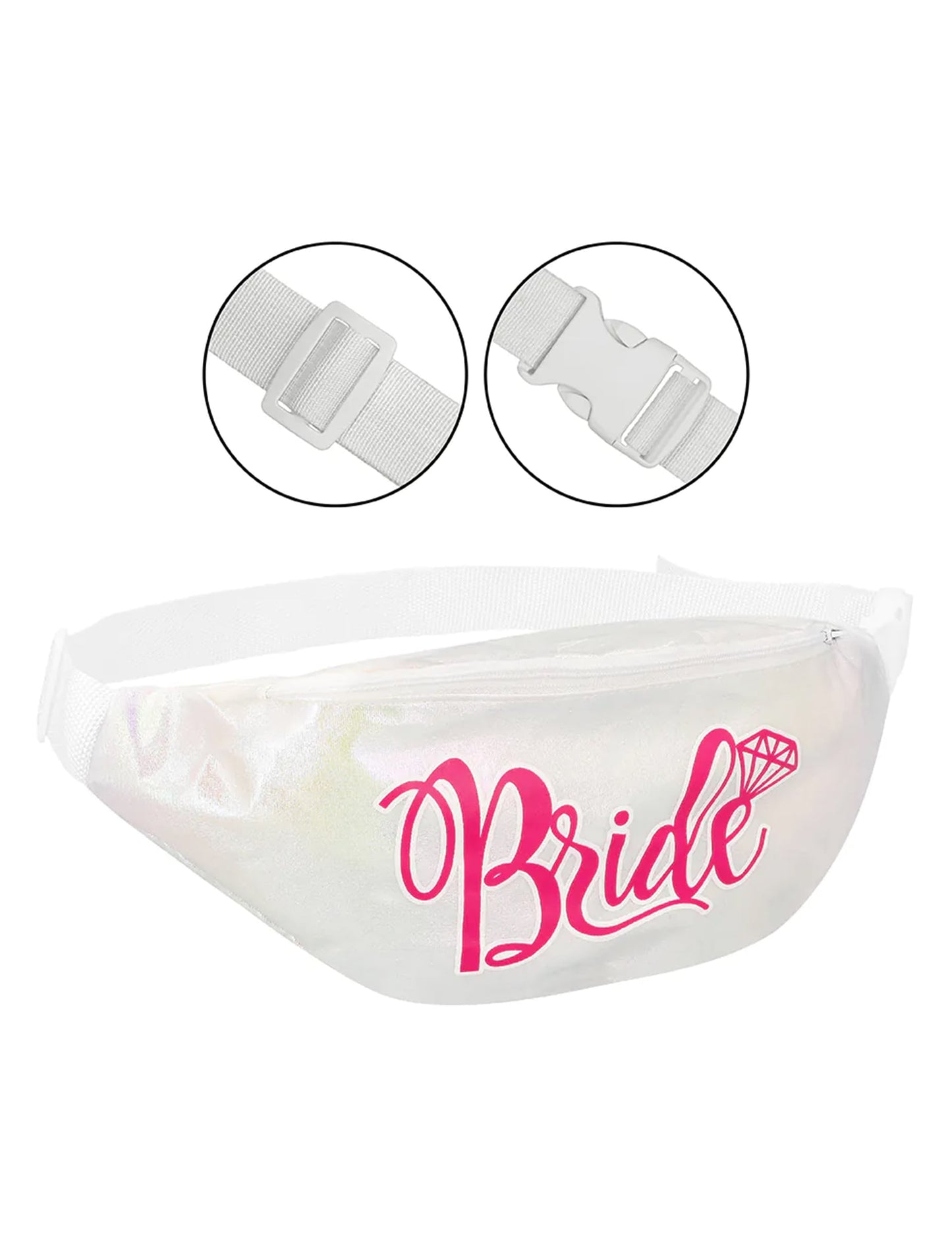 fehér Bride felnőtt övtáska