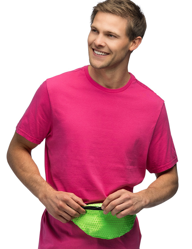 Fluo zöld banán táska