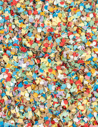 Sachet de confettis de fête pour tous multicolores