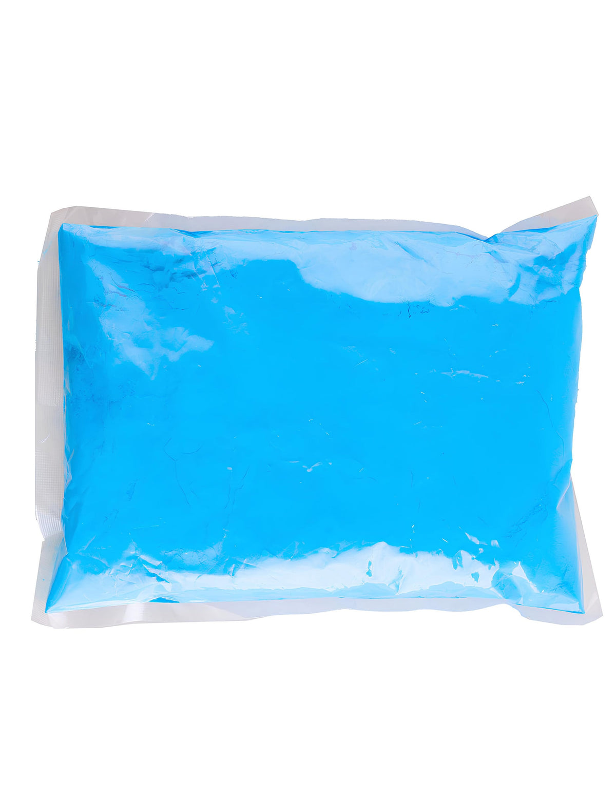 Vue de face du sachet de poudre à effet Holi pour fête