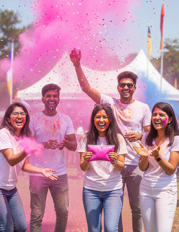 500 g-os tasak fluoreszkáló rózsaszín Holi hatású por
