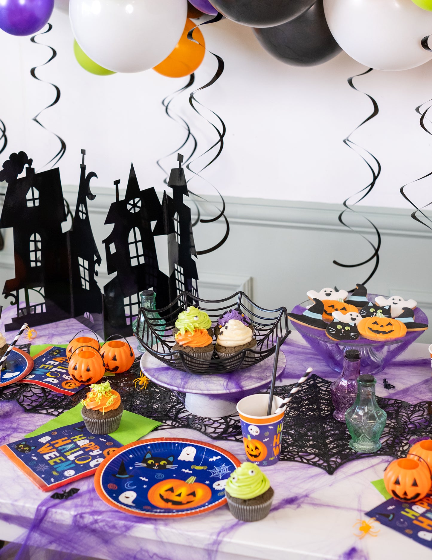 Pók vászon tál 27 cm -es halloween