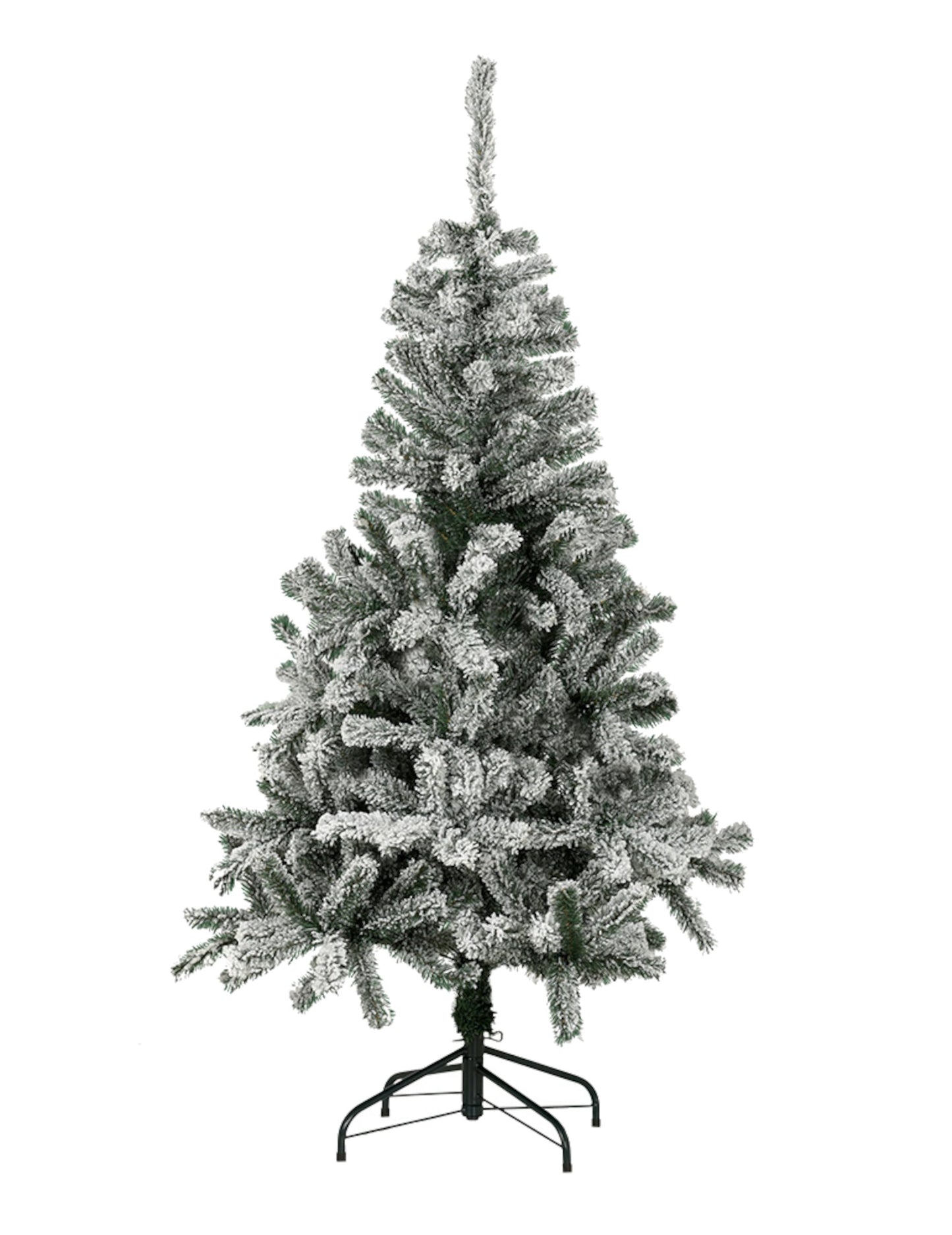 Luxus műfenyő havas hatással 210 cm realisztikus és stabil