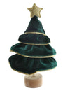 Sapin pailleté vert sapin 10 x 18,5 cm