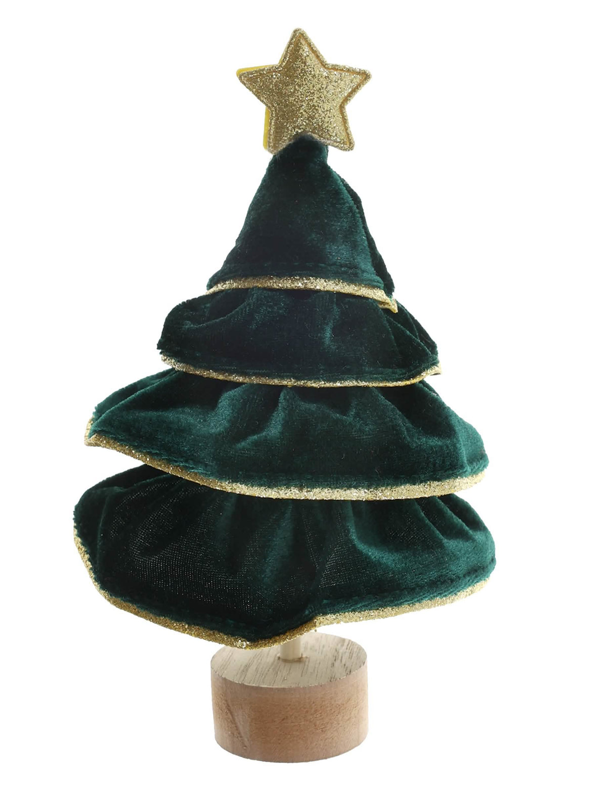 Sapin pailleté vert sapin 10 x 18,5 cm