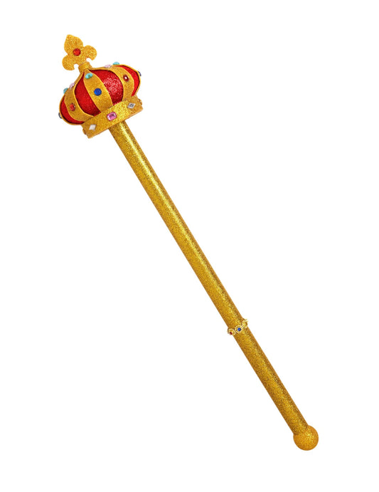 Vue entière du sceptre royal pour adulte