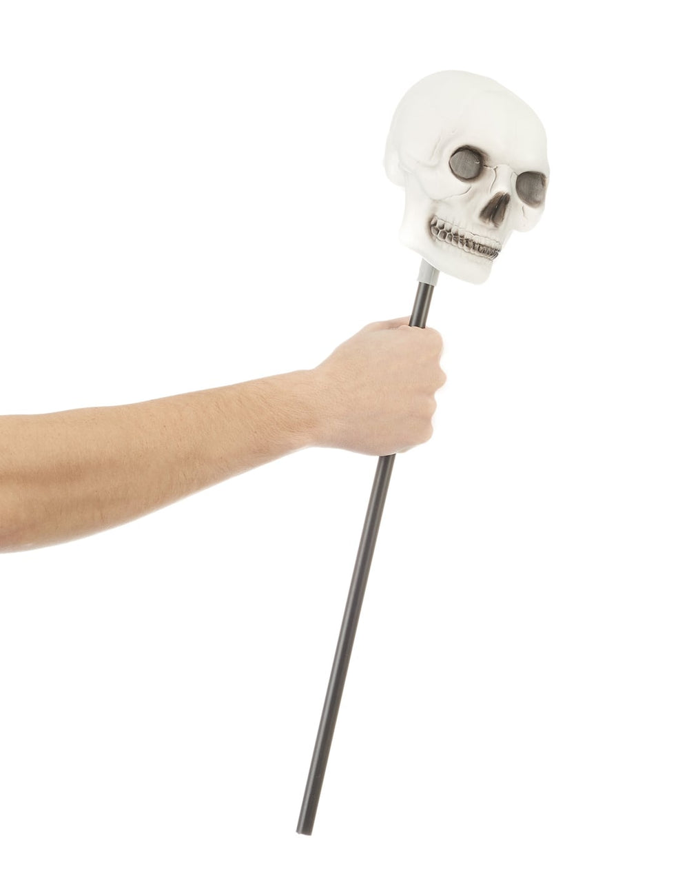 Mise en situation du sceptre tête de mort Halloween