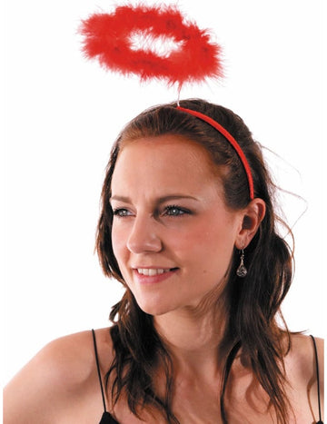 Felnőtt vörös angyal fejpánt