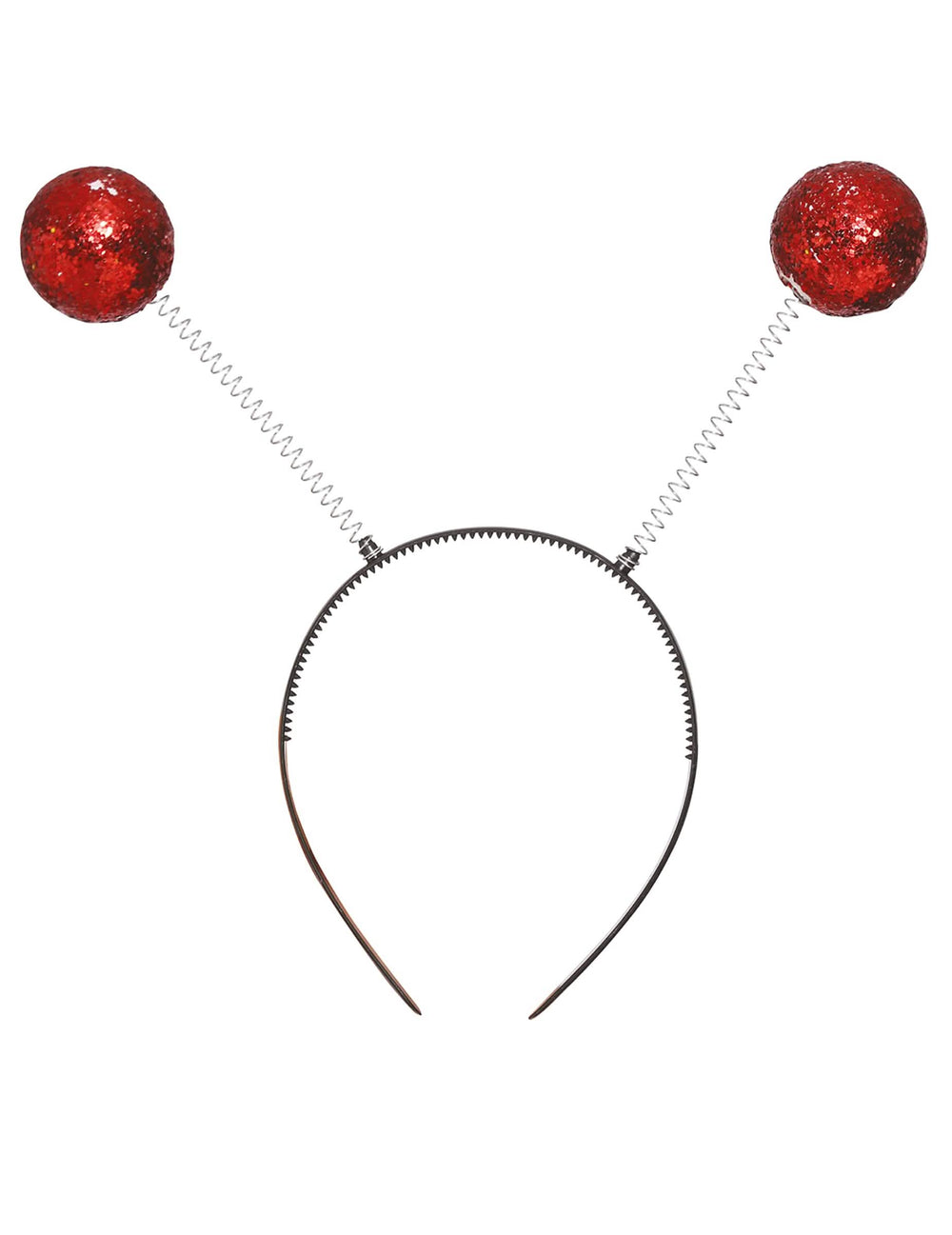 Elölnézet a csillogó labdás hajpántról
