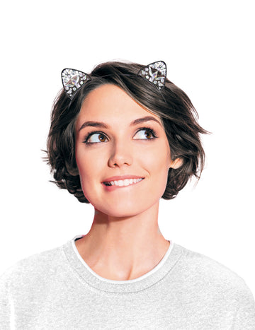 Luxus strasszos macska fejpánt felnőtteknek